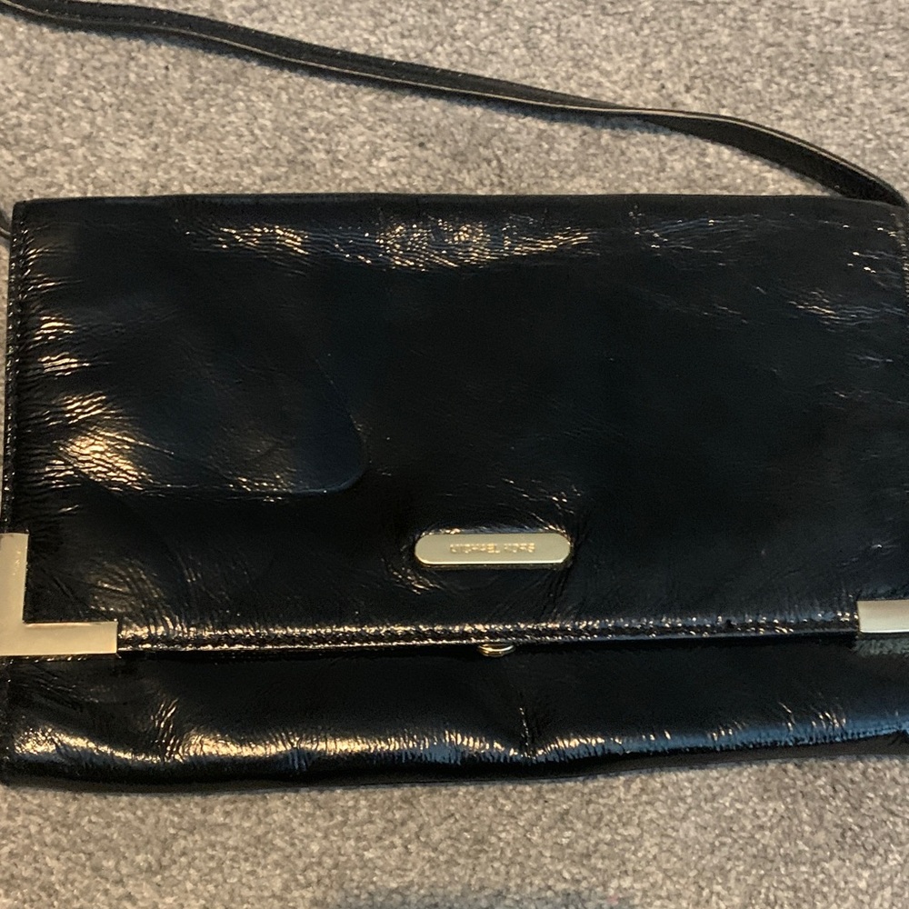 Michael Kors Black Leather Clutch